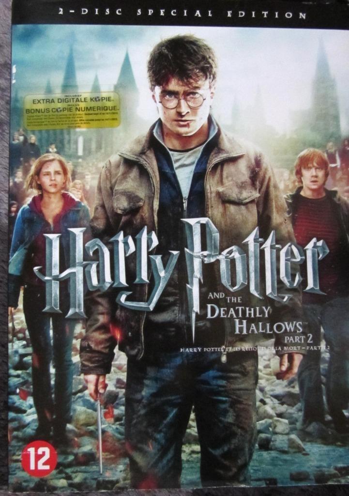 DUBBELE DVD ACTIE- HARRY POTTER AND THE DEATLY HALLOWS, Cd's en Dvd's, Dvd's | Actie, Zo goed als nieuw, Actiekomedie, Alle leeftijden
