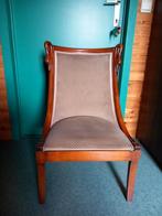 vintage stoel, Comme neuf, Brun, Bois, Vintage