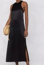 LOU_LOU studio; zwart satijnzijde midijurk, L., Enlèvement ou Envoi, Noir