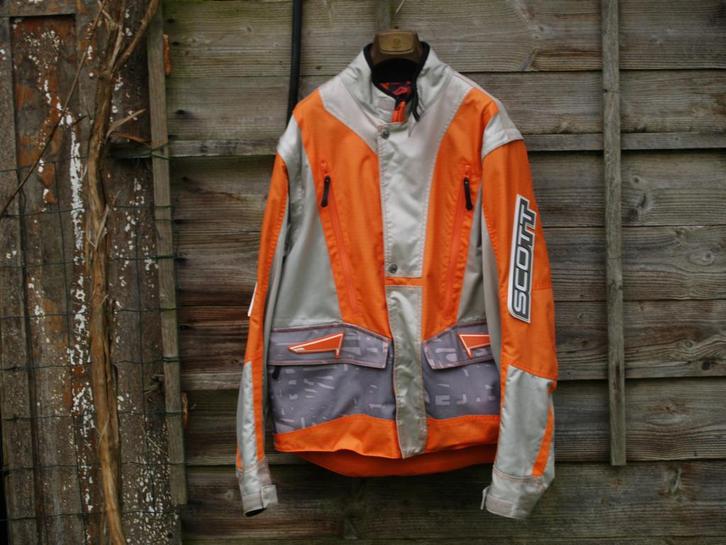Jas (L) en helm (M) voor alle terreinen., Motoren, Kleding | Motorkleding, Overall, Heren, Tweedehands, Ophalen of Verzenden