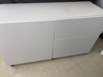 Mooie witte kast met deur en lades, Ophalen, Gebruikt, 100 tot 150 cm, Minder dan 100 cm