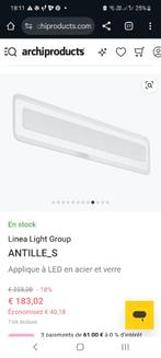 4 Appliques murales LED en acier et verre, Maison & Meubles, Lampes | Appliques, Enlèvement, Utilisé, Métal, Intérieur design moderne