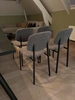 4 eetkamerstoelen Lugano, Maison & Meubles, Chaises, Enlèvement, Comme neuf, Gris