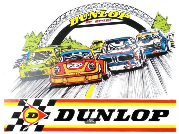 Dunlop bord in kunststof, Verzamelen, Merken en Reclamevoorwerpen, Reclamebord, Ophalen
