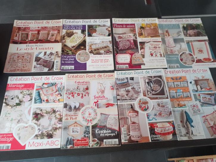 8 stuks - Creation Point de croix magazine, Hobby & Loisirs créatifs, Broderie & Machines à broder, Comme neuf, Patron, Enlèvement