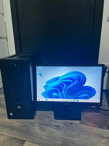HP elitedesk met scherm beschikbaar voor biedingen