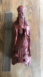 Statuette en bois sculptée asiatique vintage