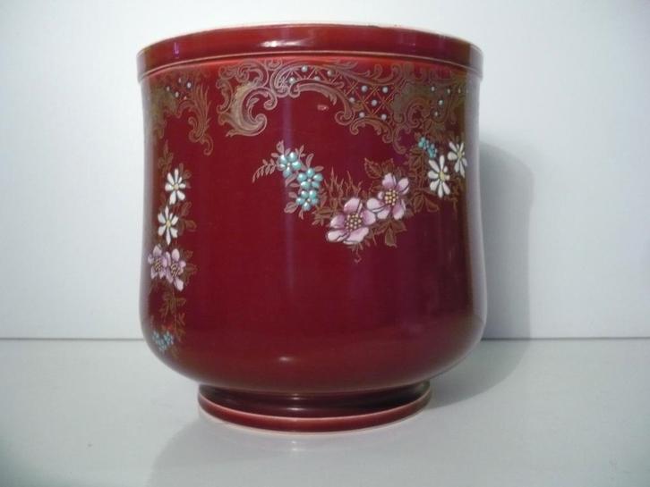 Art deco 19de eeuw cache-pot BFK Boch keramis, Antiek en Kunst, Antiek | Keramiek en Aardewerk, Ophalen of Verzenden