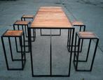 Design bartafel te koop voor 6 personen inclusief stoelen, Ophalen