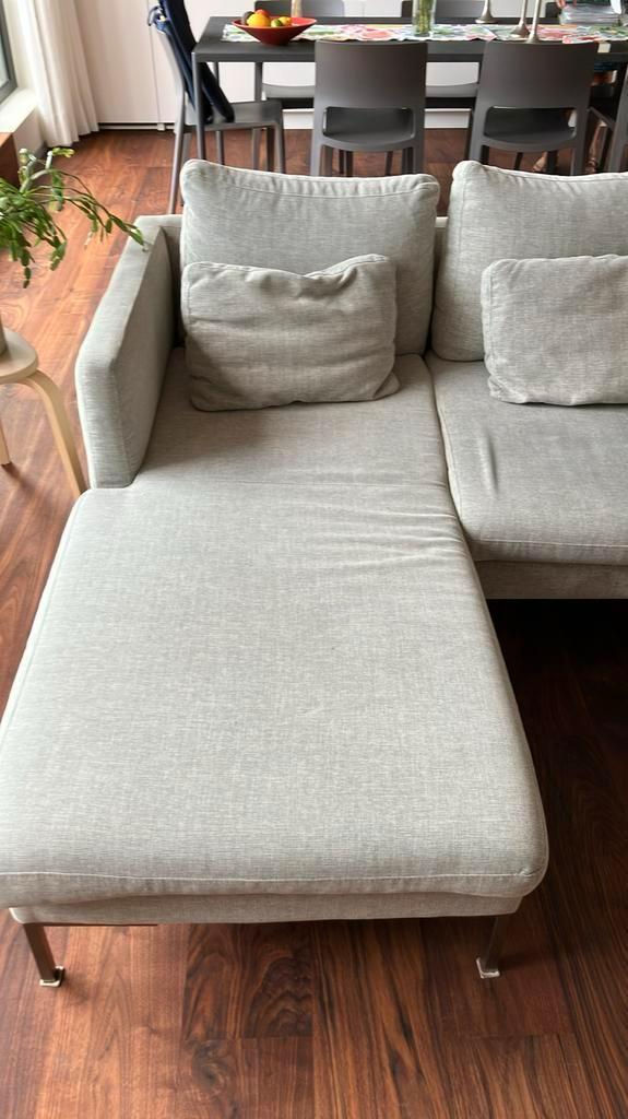 Stoffen zetel , drie zit, Huis en Inrichting, Zetels | Zetels en Chaises Longues, Gebruikt, Driepersoons, Minder dan 150 cm, Stof