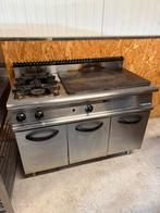 Inox fornuis 2 pits + coupé feu op gas, Elektronische apparatuur, Fornuizen, Ophalen