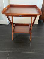 Table d'appoint pliable en teck, Enlèvement, Comme neuf, Rectangulaire, Bois