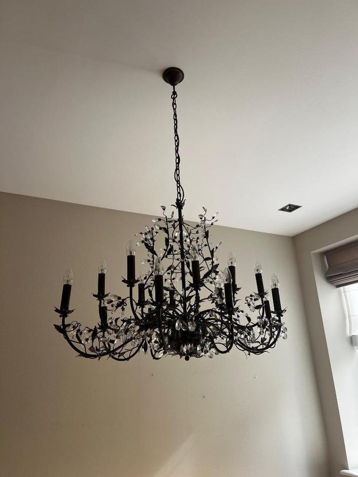 Kroonluchter Leclercq & Bouwman Elegance 16 lichts rustiek, Huis en Inrichting, Lampen | Kroonluchters, Metaal, Ophalen
