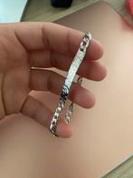Bracelet en argent massif 925, maille gourmette, Ophalen, Zo goed als nieuw, Zilver, Zilver
