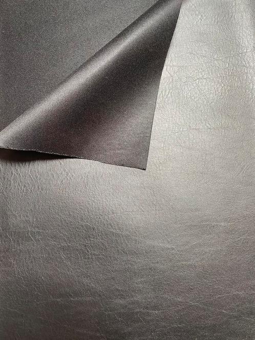 Zwart dunne nepleer stof, Hobby & Loisirs créatifs, Tissus & Chiffons, Utilisé, Cuir ou Similicuir, 30 à 120 cm, 30 à 200 cm, Noir