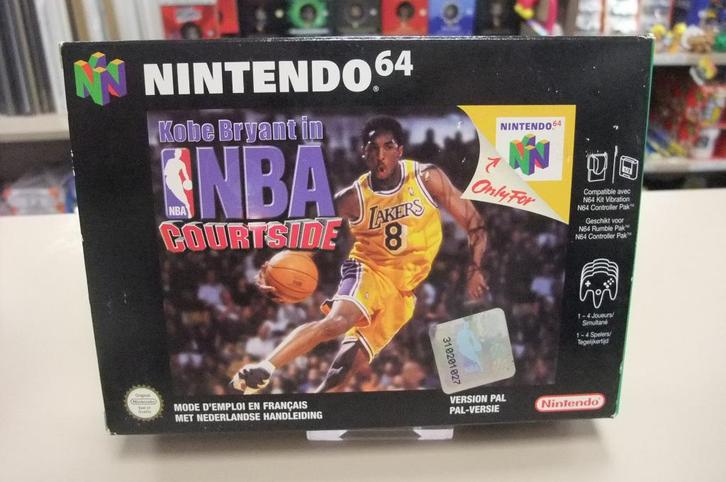 Kobe Bryant in NBA Courtside (cib) fah n64, Games en Spelcomputers, Games | Nintendo 64, Gebruikt, Sport, 2 spelers, Vanaf 3 jaar
