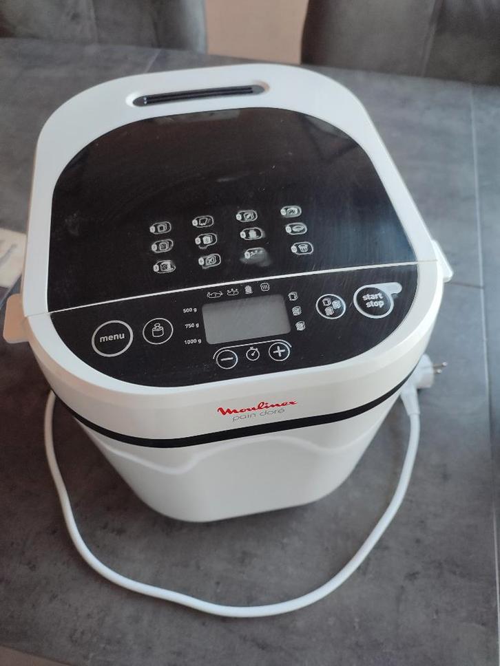 Machine à pain Moulinex Pain Doré 12 programmes, Electroménager, Machines à pain, Utilisé, Avec minuteur, 800 à 1200 grammes de pâte