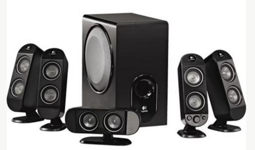 Logitech X-530 5.1 luidsprekersysteem, Computers en Software, Pc speakers, Gebruikt, Audiokanaal 5.1, Ophalen of Verzenden