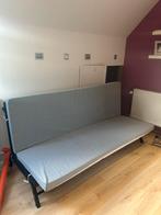 Slaapbank ikea, Ophalen, Zo goed als nieuw, Tweepersoons, Grijs