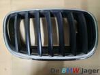 Grill rechts zwart chroom BMW X5 X6 51137171396, Auto-onderdelen, Gebruikt, Ophalen of Verzenden, BMW, BMW