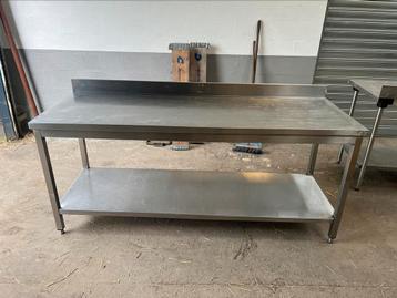 Table inox pour restaurant, Articles professionnels, Enlèvement, Utilisé, Mobilier en inox