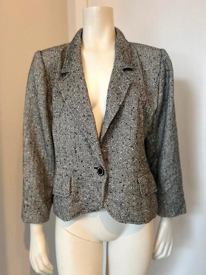 Vintage blazer met chevron van Ungaro L, Kleding | Dames, Jasjes, Kostuums en Pakken, Ophalen of Verzenden