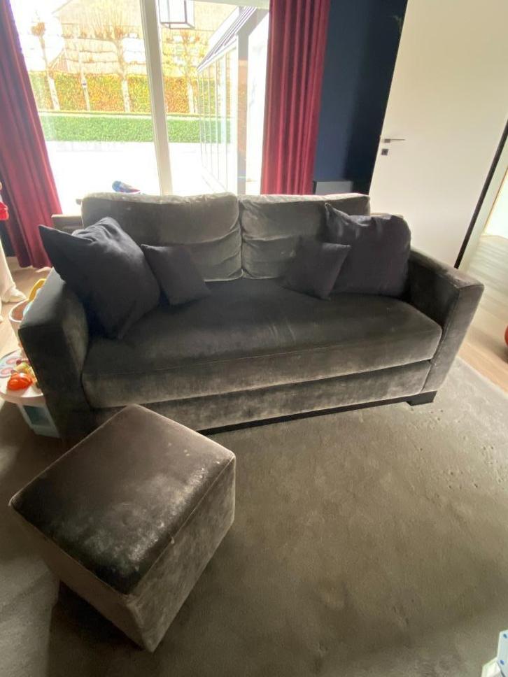 Gratis af te halen tweezit zetel, Huis en Inrichting, Zetels | Zetels, Gebruikt, Rechte bank, Tweepersoons, 150 tot 200 cm, 75 tot 100 cm