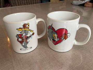 Twee koffietassen Tom & Jerry - 1990 disponible aux enchères