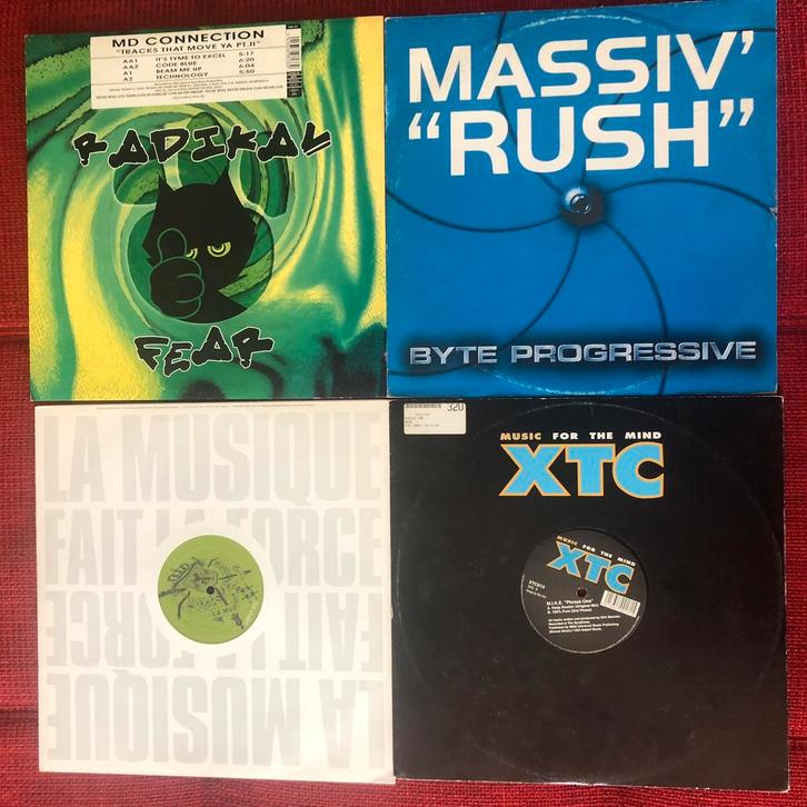 Vinyl 12” retro progressive house techno trance, Cd's en Dvd's, Vinyl | Dance en House, Zo goed als nieuw, Ophalen of Verzenden
