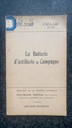 ABL - Règlement 1954 Batterie d'artillerie de campagne, Enlèvement ou Envoi, Armée de terre, Livre ou Revue