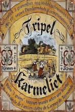 Metalen reclamebord Tripel Karmeliet - retro vintage mancave, Verzamelen, Ophalen of Verzenden, Zo goed als nieuw, Reclamebord