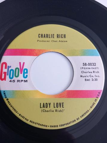 CHARLIE RICH. LADY LOVE . POPCORN USA 45T, Enlèvement ou Envoi, Comme neuf