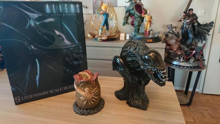 Alien Warrior Legendary Scale Bust Sideshow Collectibles, Collections, Statues & Figurines, Comme neuf, Enlèvement