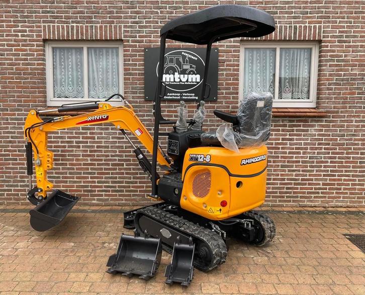 NIEUWE minigraver 1.2t Rhinoceros XN12-8 en XN12-9 KUBOTA !, Articles professionnels, Machines & Construction | Grues & Excavatrices