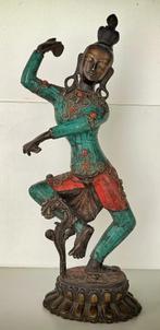 Statue laiton indienne Parvati, Ophalen, Zo goed als nieuw, Religie