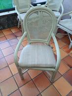 4 rotan tuinstoelen, Ophalen, Gebruikt, Rotan