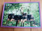 MB puzzel herder puppies 500 stukjes, Ophalen, Gebruikt