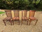 Lots 4 chaises en bois, Maison & Meubles, Chaises, Brun, Enlèvement, Utilisé, Bois