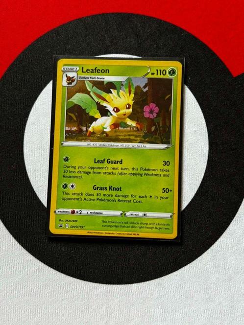 Pokémon - Leafeon - SWSH191 - Holo Promo - NM, Hobby en Vrije tijd, Verzamelkaartspellen | Pokémon, Zo goed als nieuw, Losse kaart