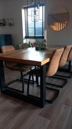 Eetkamer tafel en stoelen leenbakker, Huis en Inrichting, Tafels | Eettafels, Ophalen