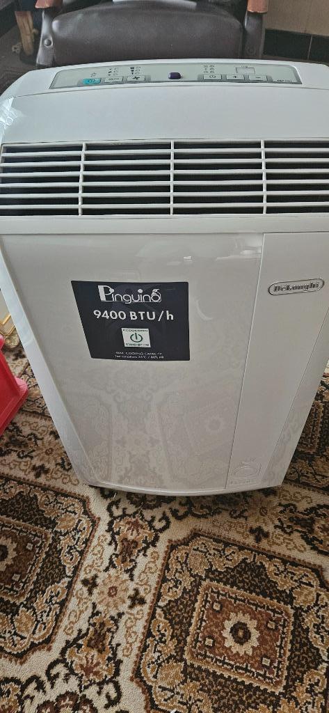 De'Longhi Pinguino 9400 Btu h, Elektronische apparatuur, Airco's, Zo goed als nieuw, Mobiele airco, 60 tot 100 m³, 3 snelheden of meer