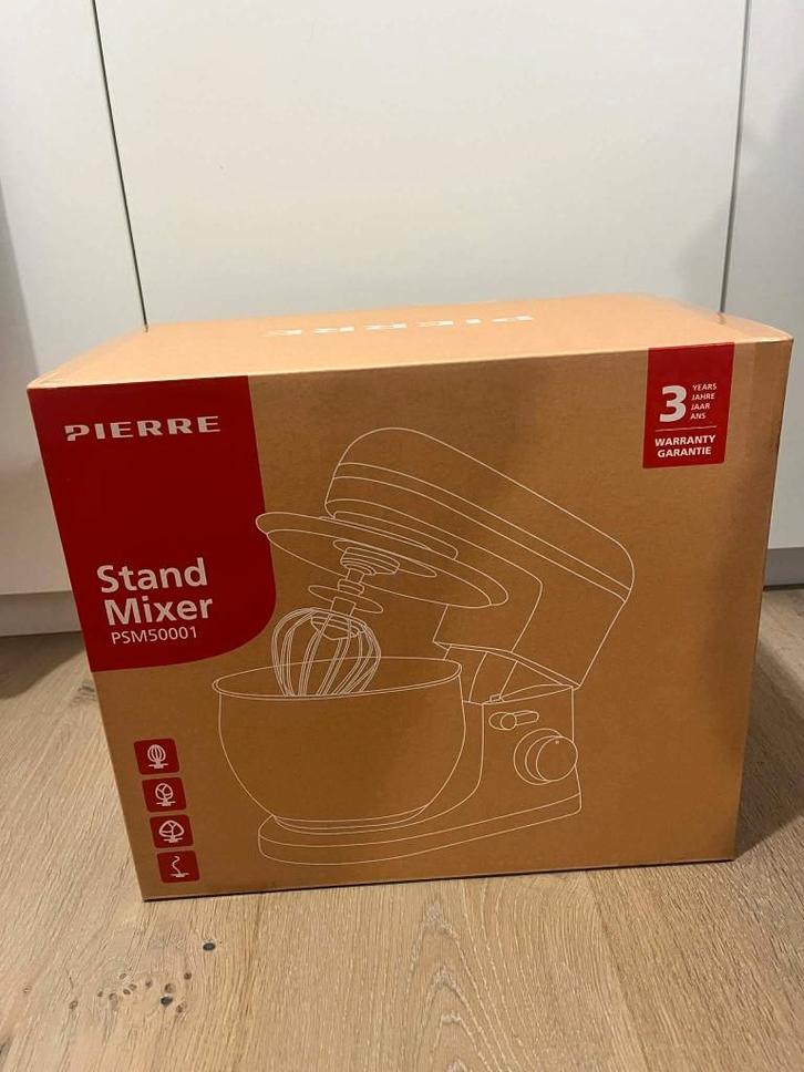 Batteur sur socle Pierre PSM50001, Electroménager, Mélangeurs de cuisine, Neuf, 2 à 3 litres, 3 vitesses ou plus, Résiste au lave-vaisselle