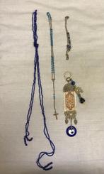 Set blauwe decoratieve kettingen / hangers, Enlèvement ou Envoi