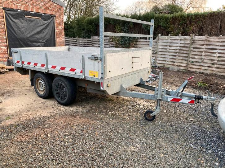 Aanhanger 181x300 geremd 2700kg, Auto diversen, Aanhangers en Bagagewagens, Gebruikt, Ophalen