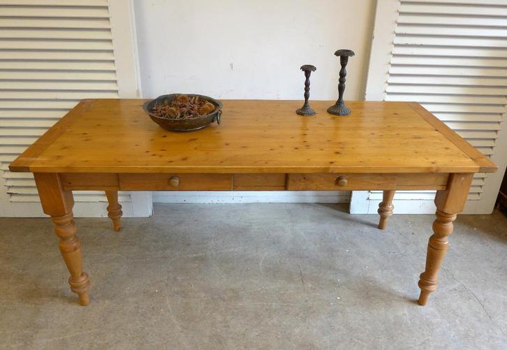 Mooie grenen eettafel 180 bij 80 cm, Huis en Inrichting, Tafels | Eettafels, Gebruikt, 50 tot 100 cm, 150 tot 200 cm, Vijf personen of meer