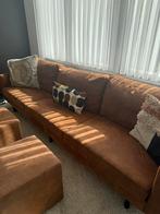 2 x 3 zits zetel cognac, Huis en Inrichting, Zetels | Complete zithoeken, Ophalen, Zo goed als nieuw