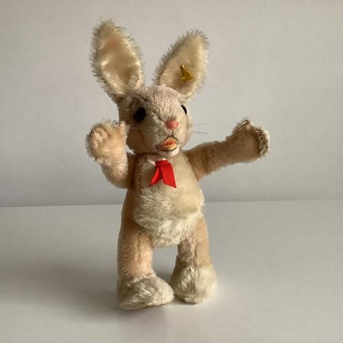 Mooi vintage konijn Nikili van Steiff, Verzamelen, Beren en Cherished Teddies, Zo goed als nieuw, Stoffen beer, Steiff, Ophalen of Verzenden