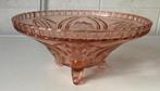 Roze schaal in persglas, Ophalen of Verzenden
