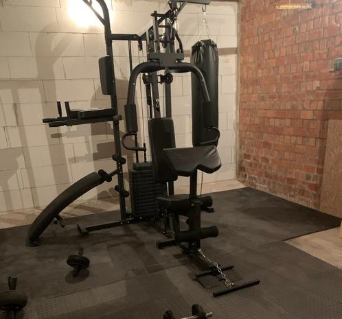 multifunctioneel krachttoestel gym, Sport en Fitness, Fitnessapparatuur, Gebruikt, Krachtstation, Armen, Benen, Borst, Buik, Rug