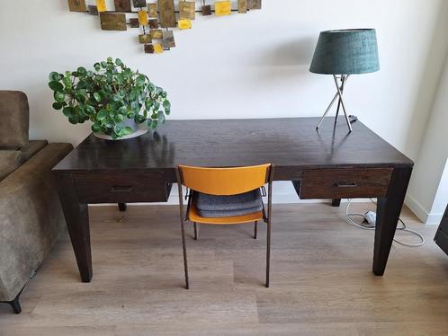 Wooden desk, Huis en Inrichting, Bureaus, Gebruikt, Bureau, Ophalen